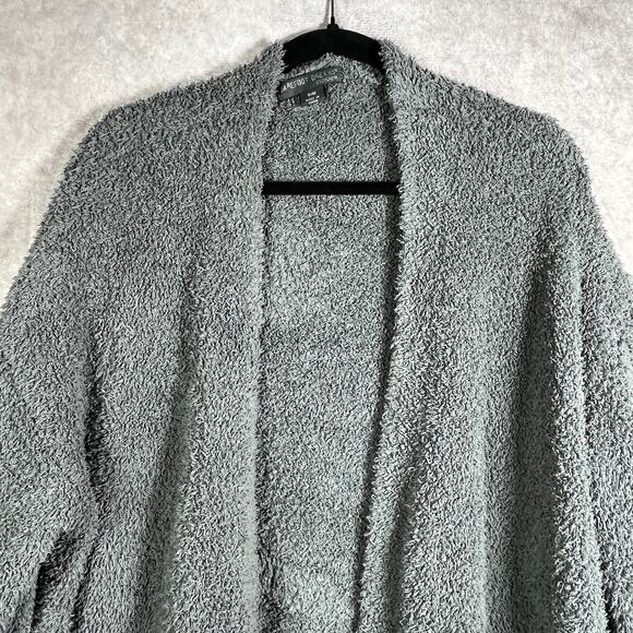 Barefoot Dreams Cozychic Lite Cardigan Sweater Womens S/M Gray Oversized Pockets - Picture 3 of 10